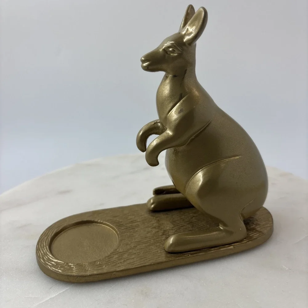 Brass IKEA Markniva Kangaroo Brass-colored Tea Light Candle Holder